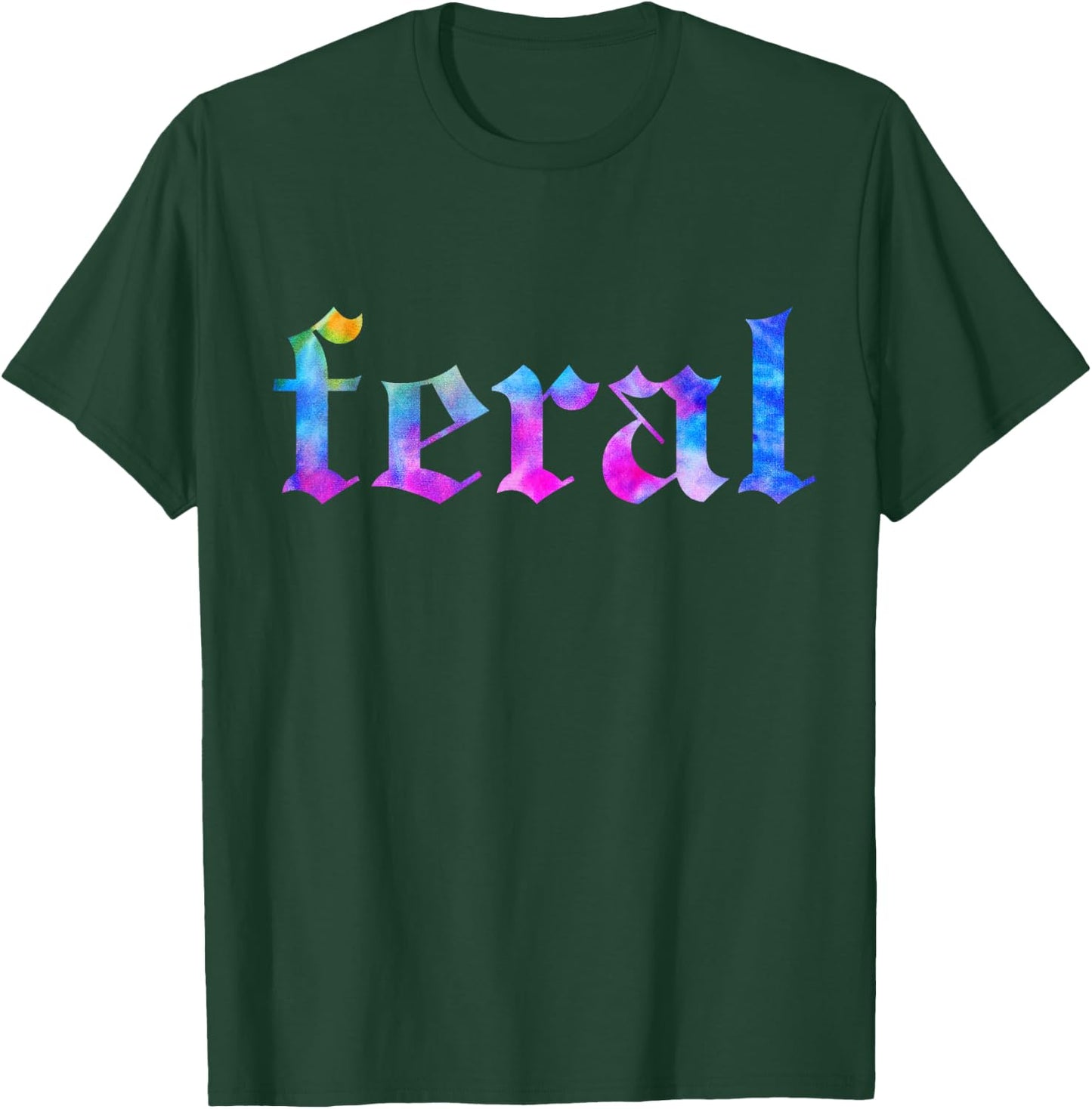 FERAL Tie Dye T-Shirt - T-Shirt | Forest