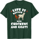Goat and Chicken Funny Animals Farms T-Shirt - T-Shirt | Forest