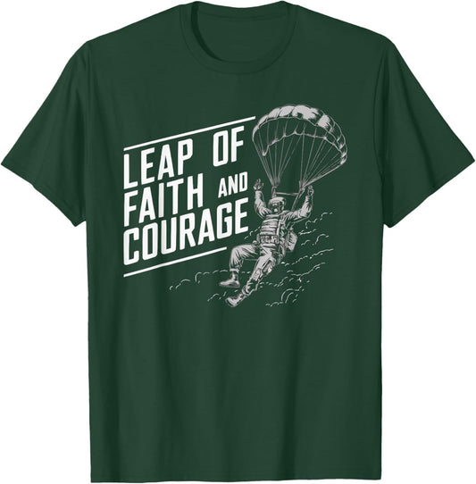 Airborne Paratrooper Military Soldier Parachute T-Shirt - T-Shirt | Forest