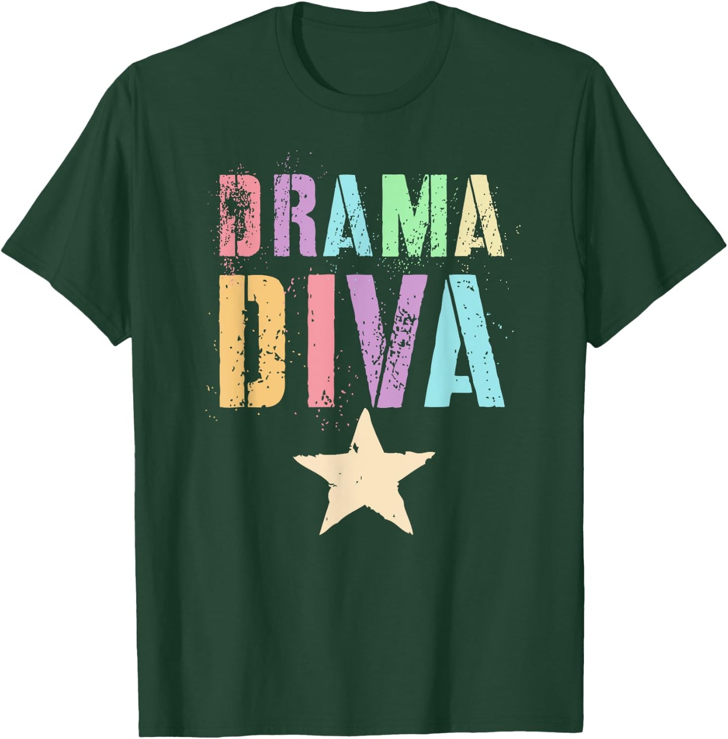 Cute DRAMA DIVA Theater Teacher School Stage Acting Play Gag Women T-Shirt - T-Shirt | Forest