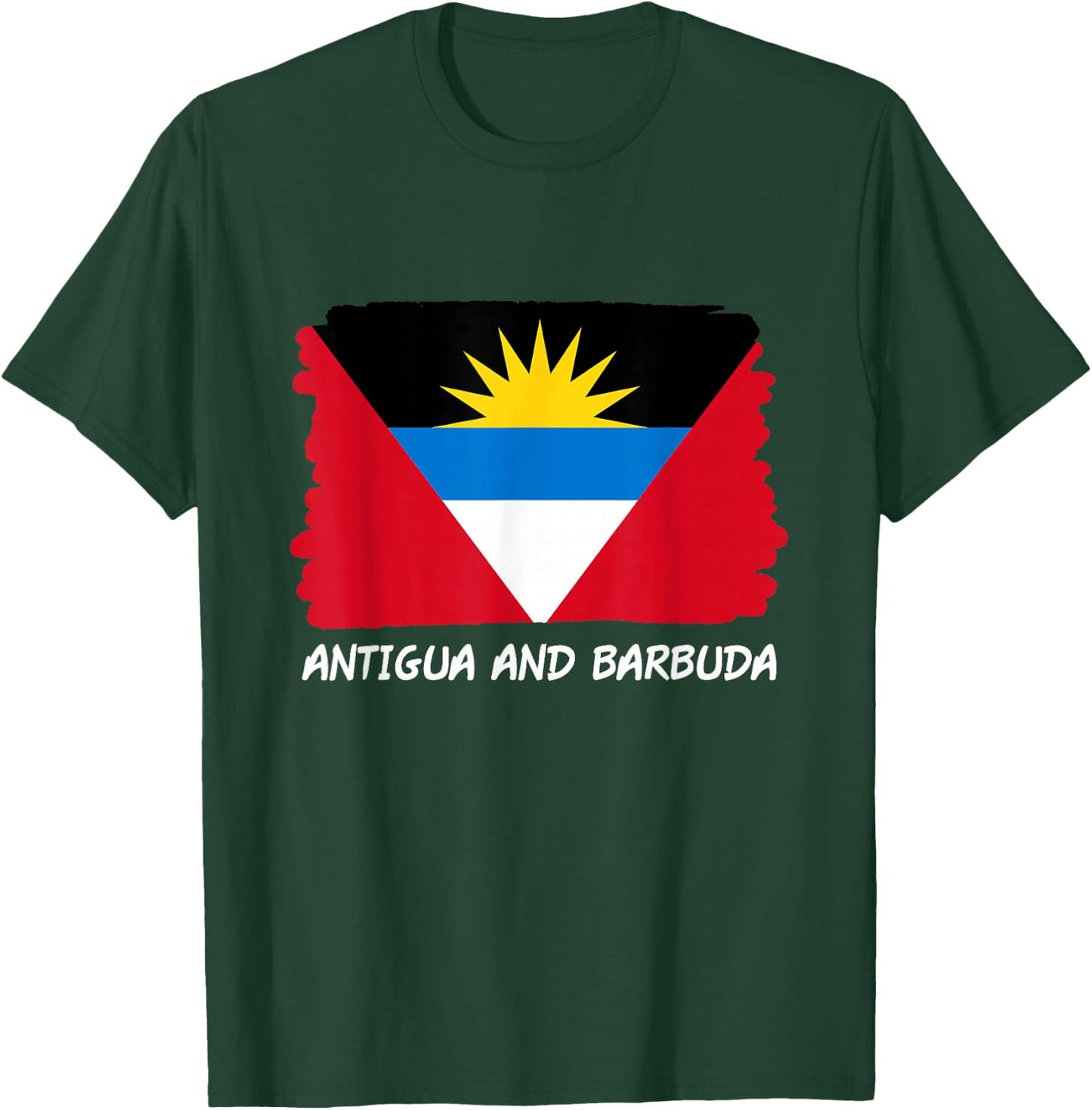Antigua and Barbuda Flag T-Shirt - T-Shirt | Forest