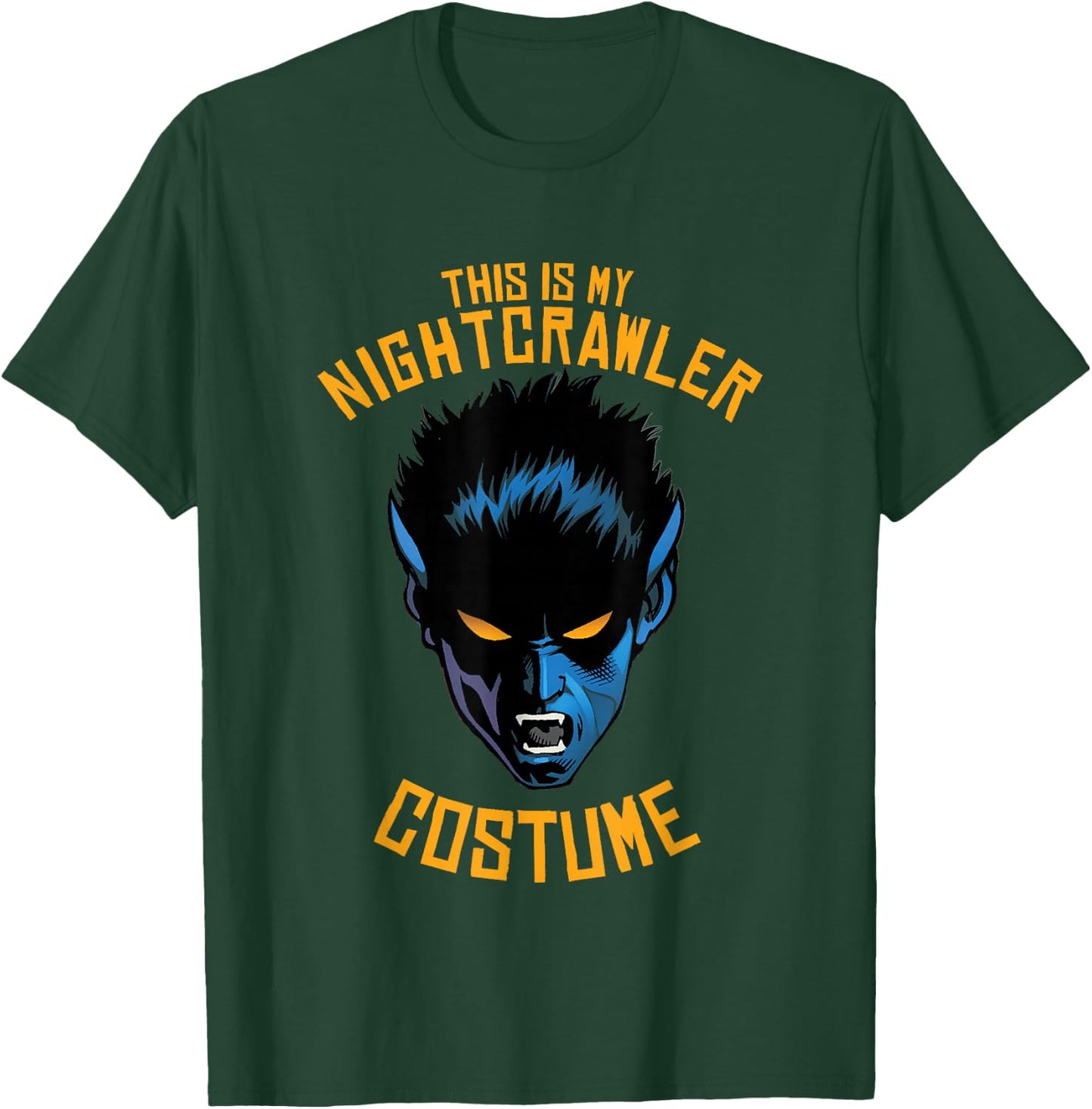 Marvel X-Men Halloween This is My Nightcrawler Costume T-Shirt - T-Shirt | Forest