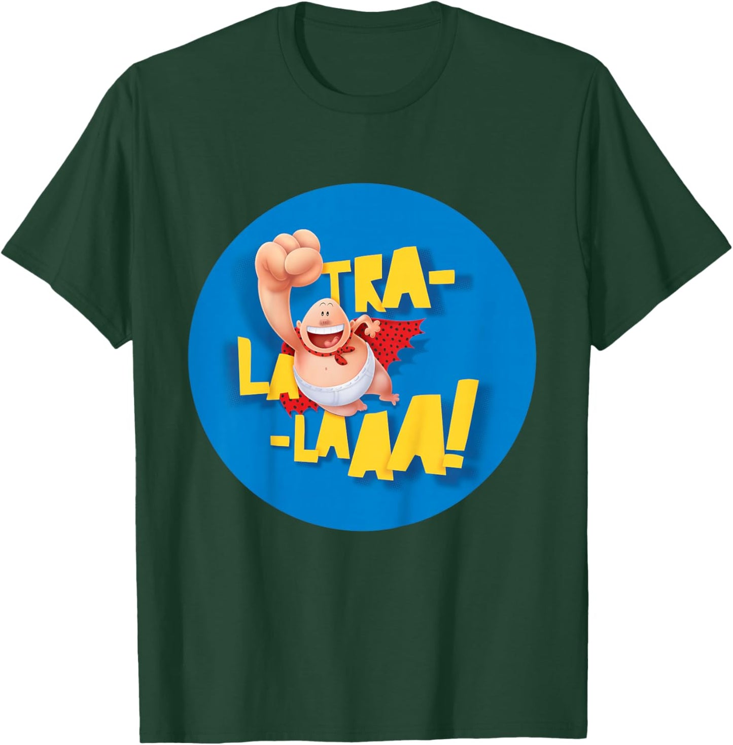 DreamWorks Captain Underpants TRA-LA-LAAA! in Blue Shirt T-Shirt - T-Shirt | Forest