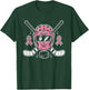 Ice Hockey Breast Cancer Awareness Month Pink Ribbon T-Shirt - T-Shirt | Forest