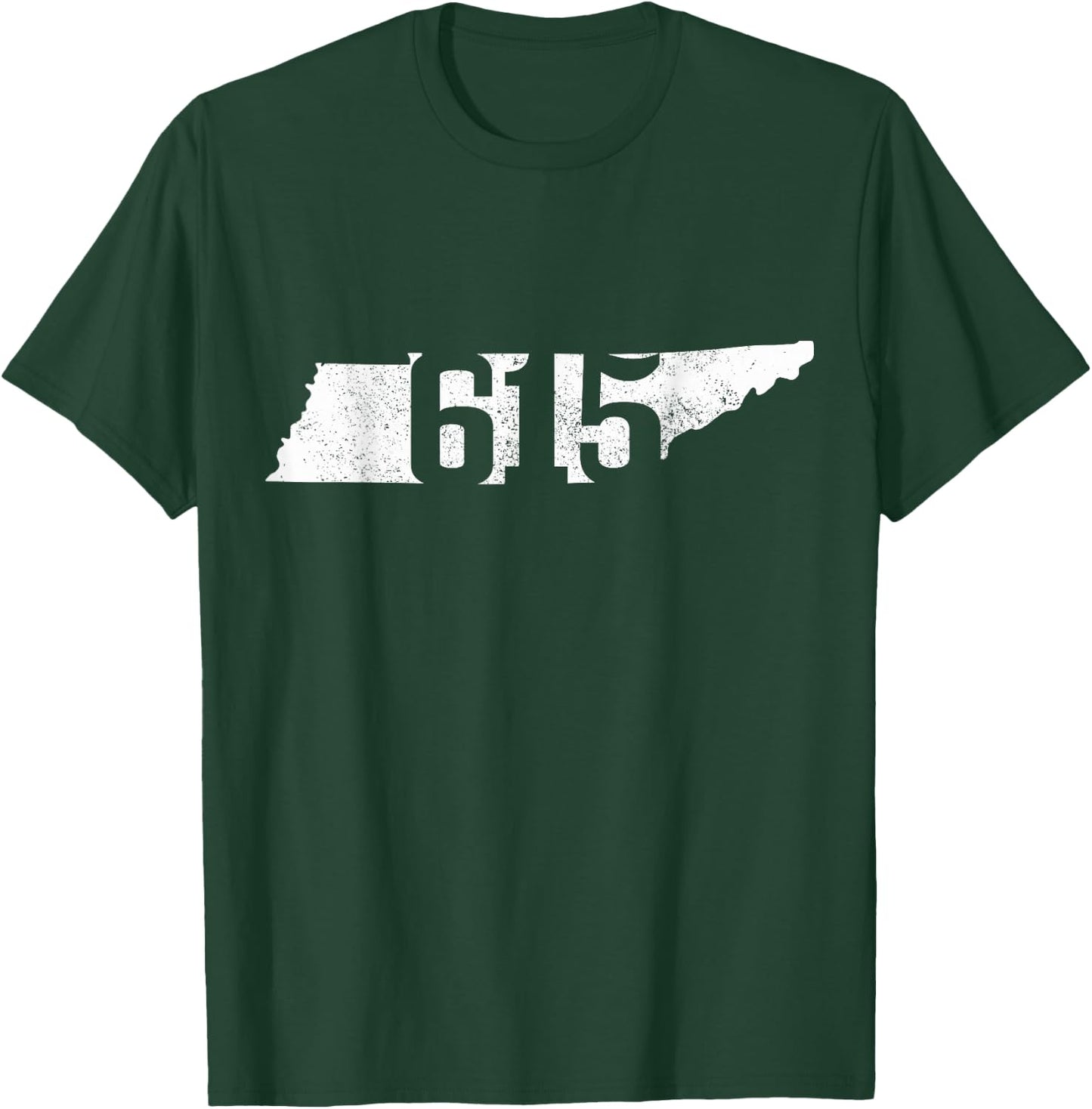 Nashville 615 Area Code Tennessee State Map Pride Music City T-Shirt - T-Shirt | Forest