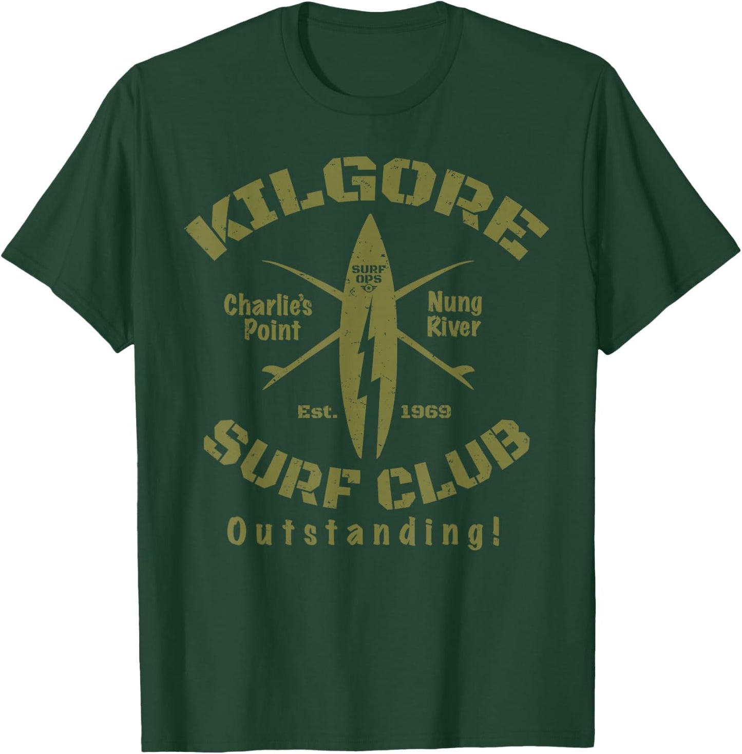 Surf Ops Kilgore Surf Club OUTSTANDING T-Shirt - T-Shirt | Forest