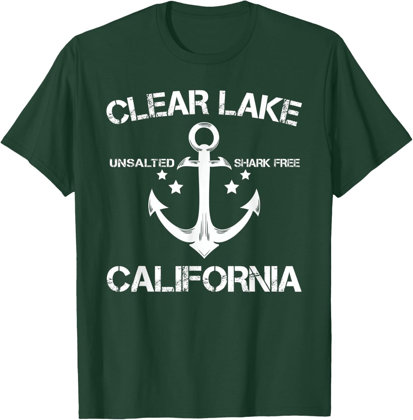 CLEAR LAKE CALIFORNIA Funny Fishing Camping Summer Gift Men Women Kids T-Shirt - T-Shirt | Forest