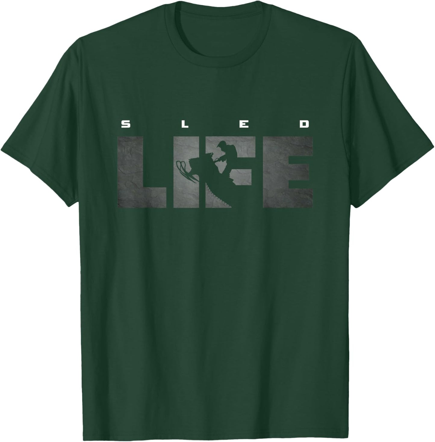 Sled Life Snowmobile T-Shirt - T-Shirt | Forest