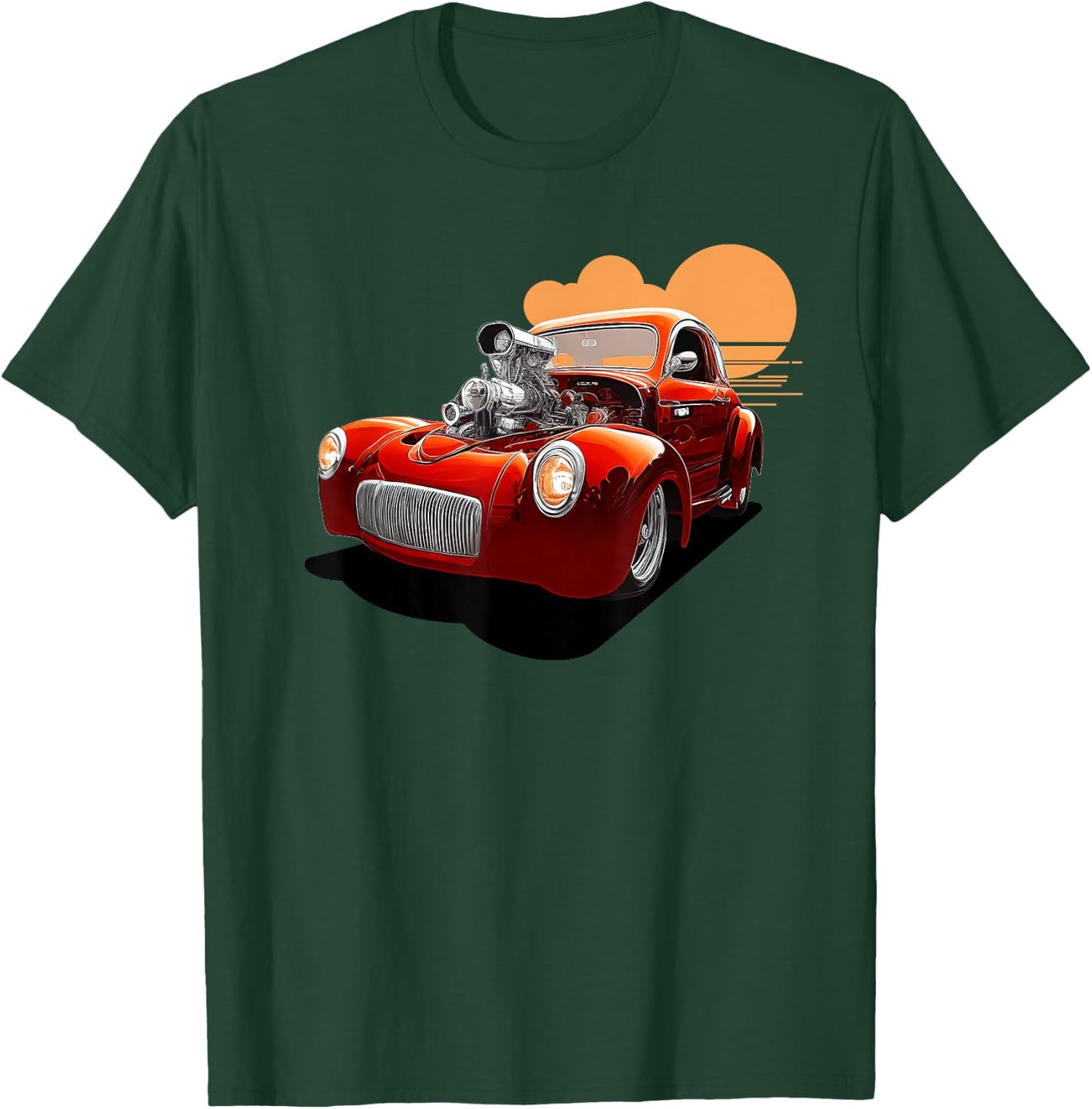 WIld Willy Coup - Drag Street Rod Cruiser T-Shirt - T-Shirt | Forest