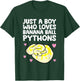 Python Regius - Just A Boy Who Loves Banana Ball Pythons T-Shirt - T-Shirt | Forest