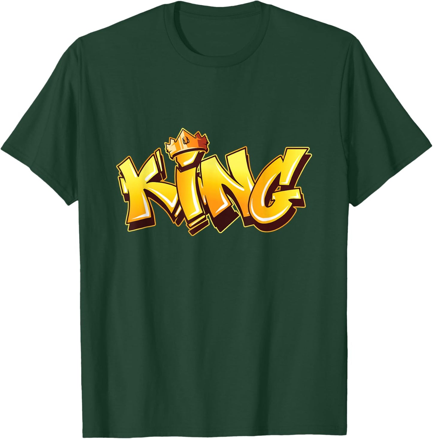 King Graffiti Art Street Art Urban Style Spray Paint Hip Hop T-Shirt - T-Shirt | Forest