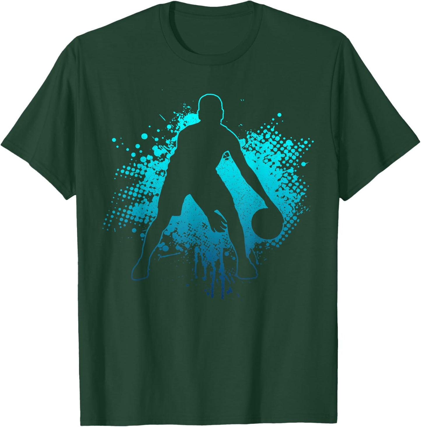 Basketball Vintage Bball Player Coach Sports Baller T-Shirt - T-Shirt | Forest