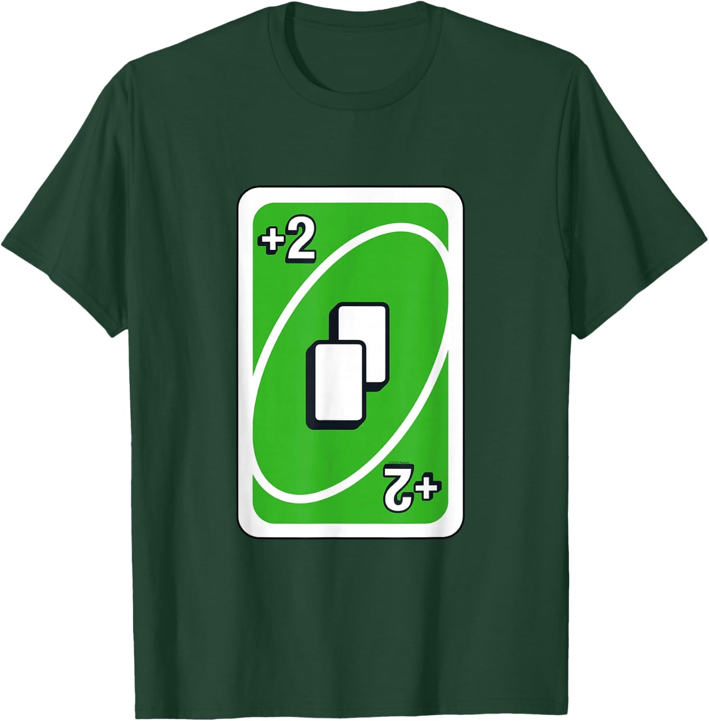 UNO - Green Draw Two Card T-Shirt - T-Shirt | Forest
