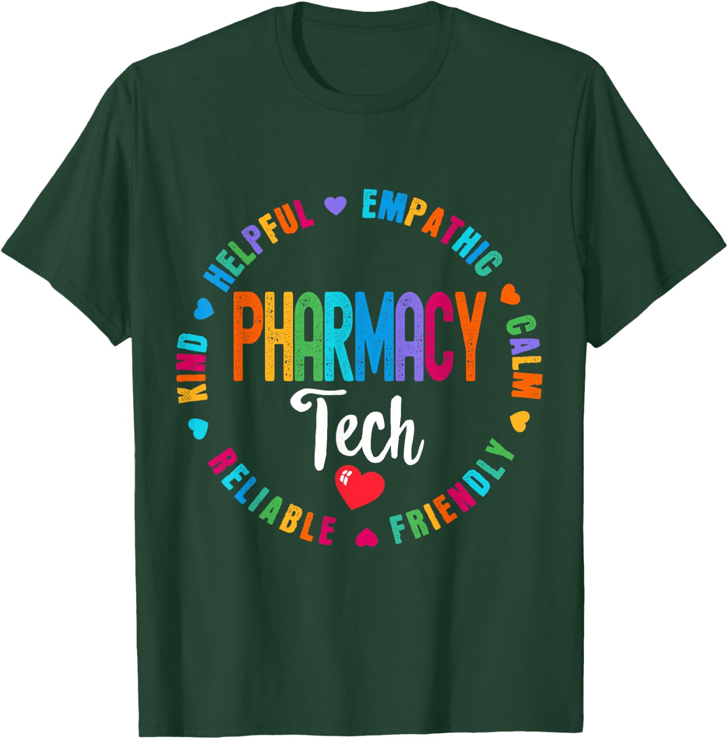 Pharmacy Tech Squad Life Pharmacist Tech Appreciation Week T-Shirt - T-Shirt | Forest
