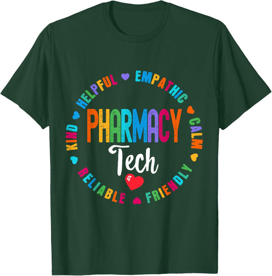 Pharmacy Tech Squad Life Pharmacist Tech Appreciation Week T-Shirt - T-Shirt | Forest