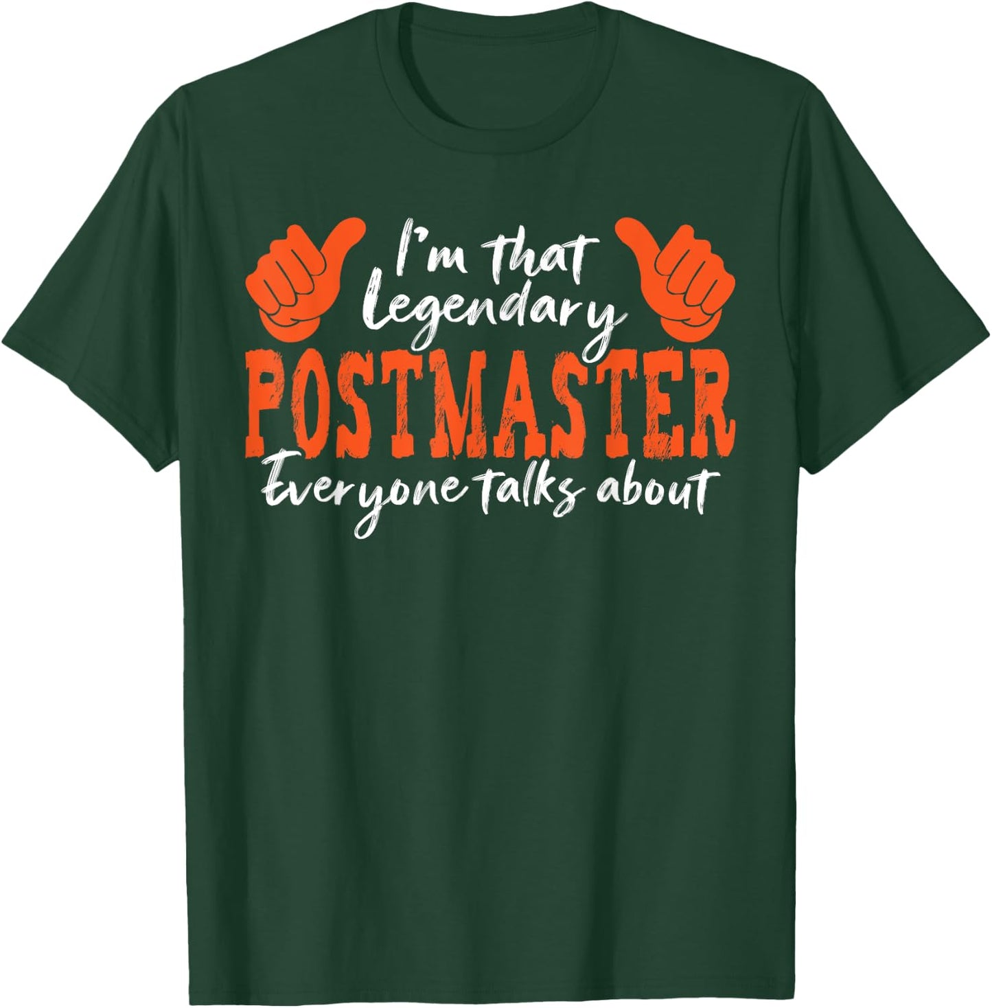 Funny Profession Quote Legendary Postmaster T-Shirt - T-Shirt | Forest