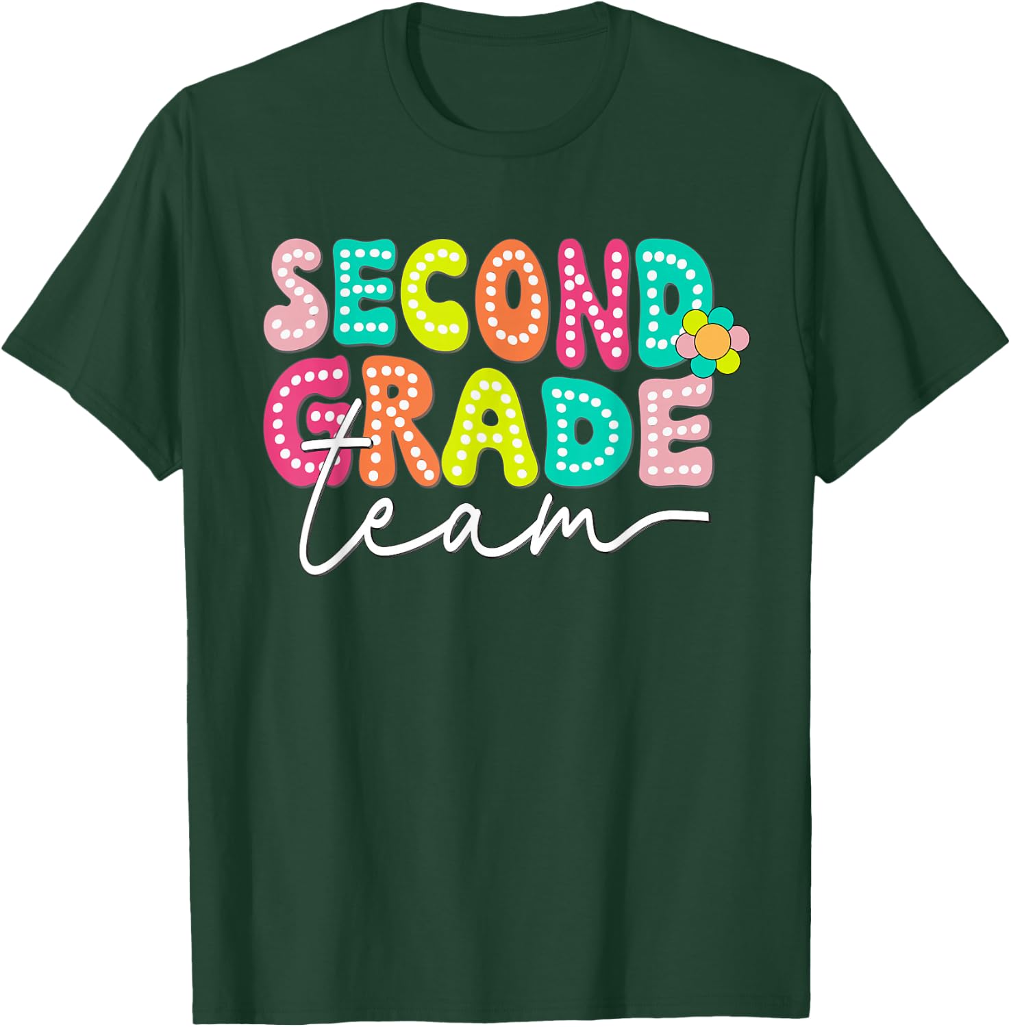 Second Grade Team Teacher Back To School 2nd Grade Squad T-Shirt - T-Shirt | Forest