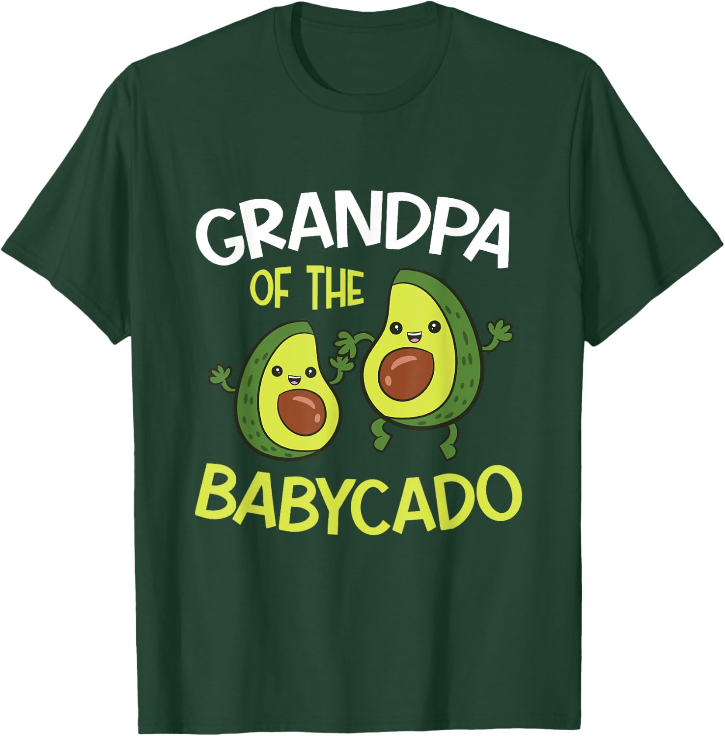 Avocado Baby Pregnancy Reveal Grandpa Of The Babycado T-Shirt - T-Shirt | Forest