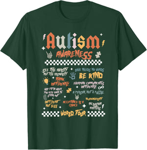 Autism World Tour T-Shirt - T-Shirt | Forest