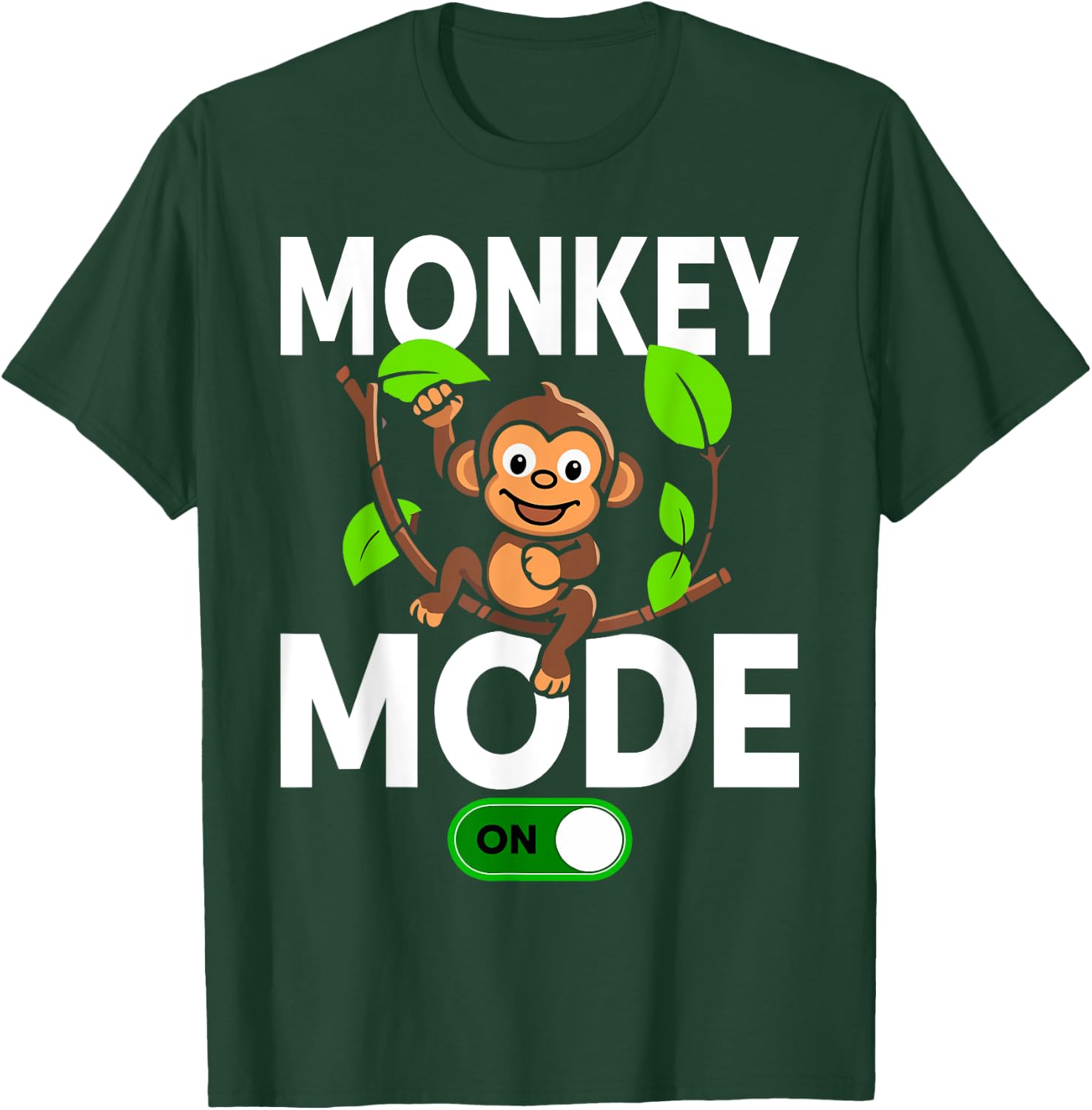 Monkeys Animal Monkey Mode On T-Shirt - T-Shirt | Forest