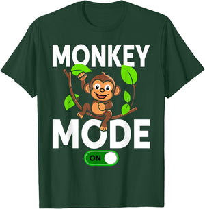 Monkeys Animal Monkey Mode On T-Shirt - T-Shirt | Forest
