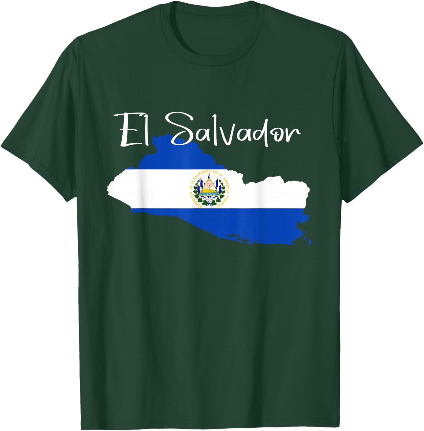 El Salvador Flag Shirt, El Salvador map, Salvador T-Shirt - T-Shirt | Forest
