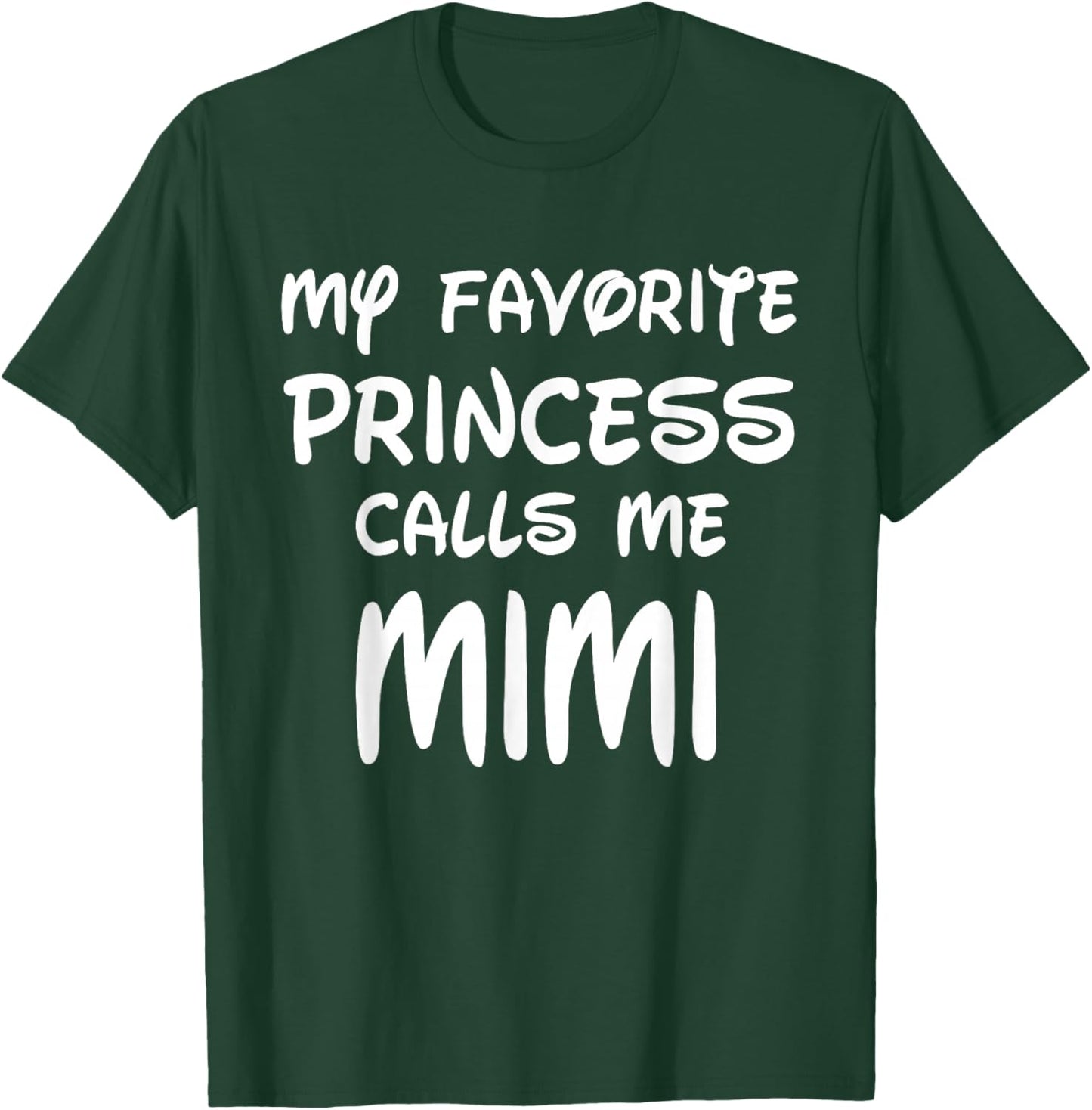 My Favorite Princess Calls Me Mimi Vintage Christmas Xmas T-Shirt - T-Shirt | Forest
