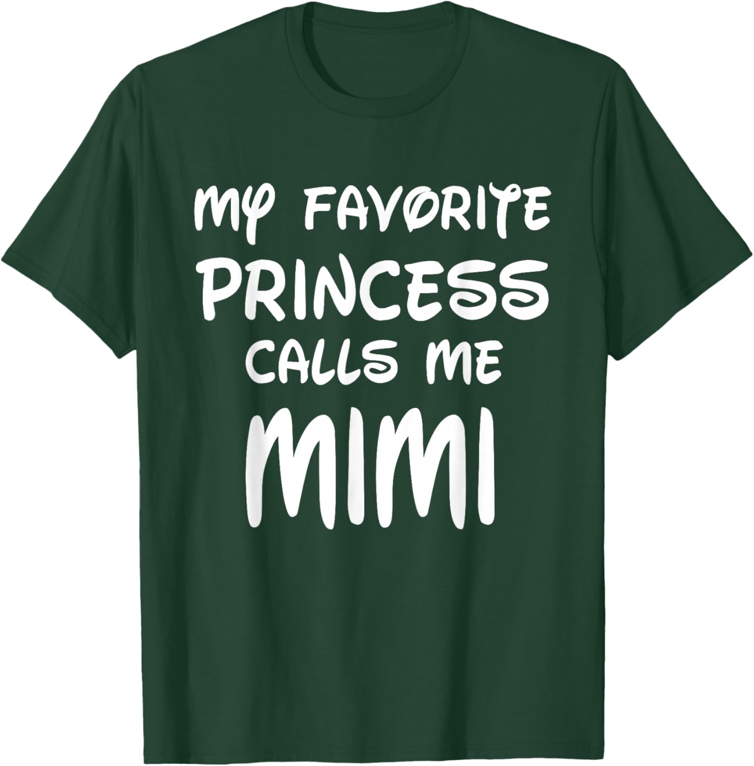 My Favorite Princess Calls Me Mimi Vintage Christmas Xmas T-Shirt - T-Shirt | Forest