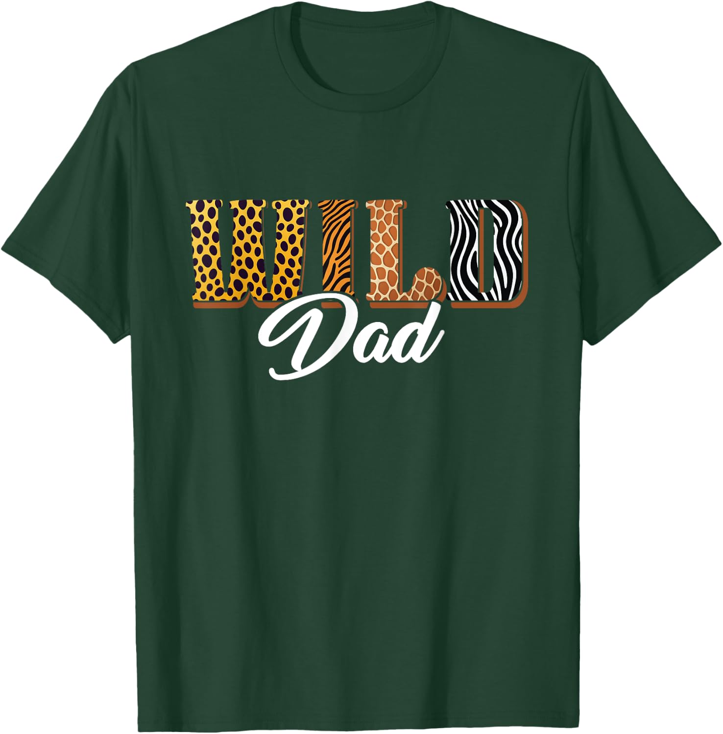 Wild Dad Zoo Safari Jungle Animal Birthday Matching Family T-Shirt - T-Shirt | Forest