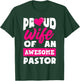 Proud Wife Of An Awesome Pastor Funny Pastors Wife T-Shirt - T-Shirt | Forest