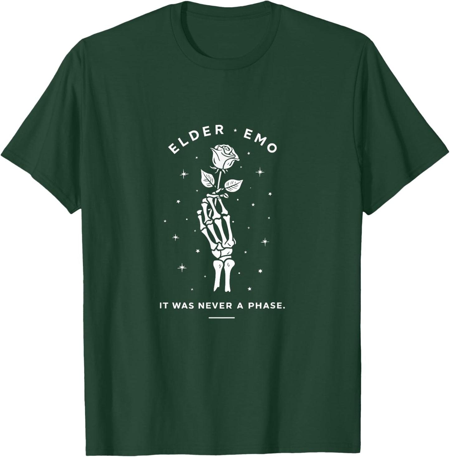 Elder Emo Club - It Wasn't a Phase Emo T-Shirt - T-Shirt | Forest