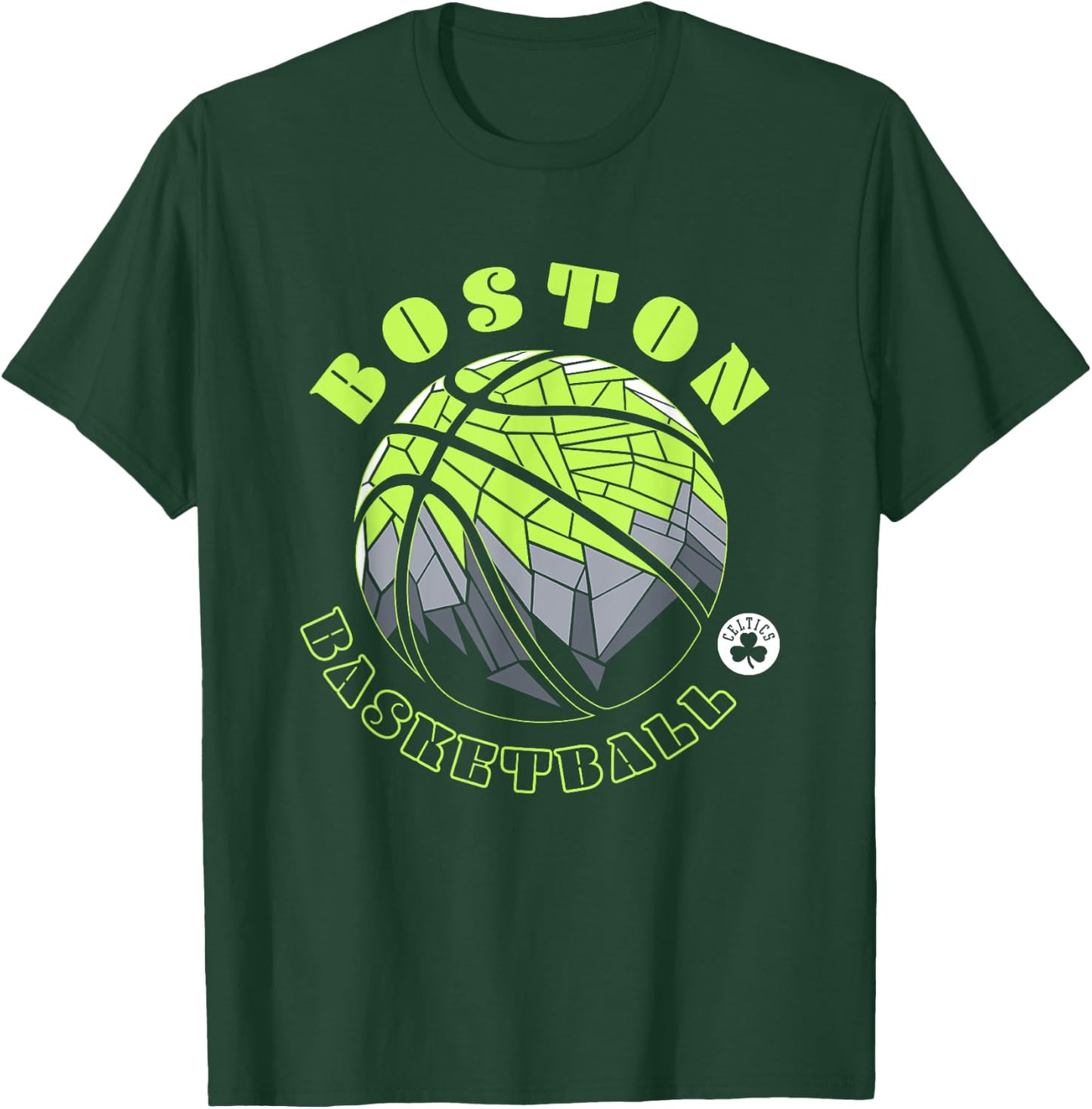 NBA Boston Celtics Neon Prism Basketball T-Shirt - T-Shirt | Forest