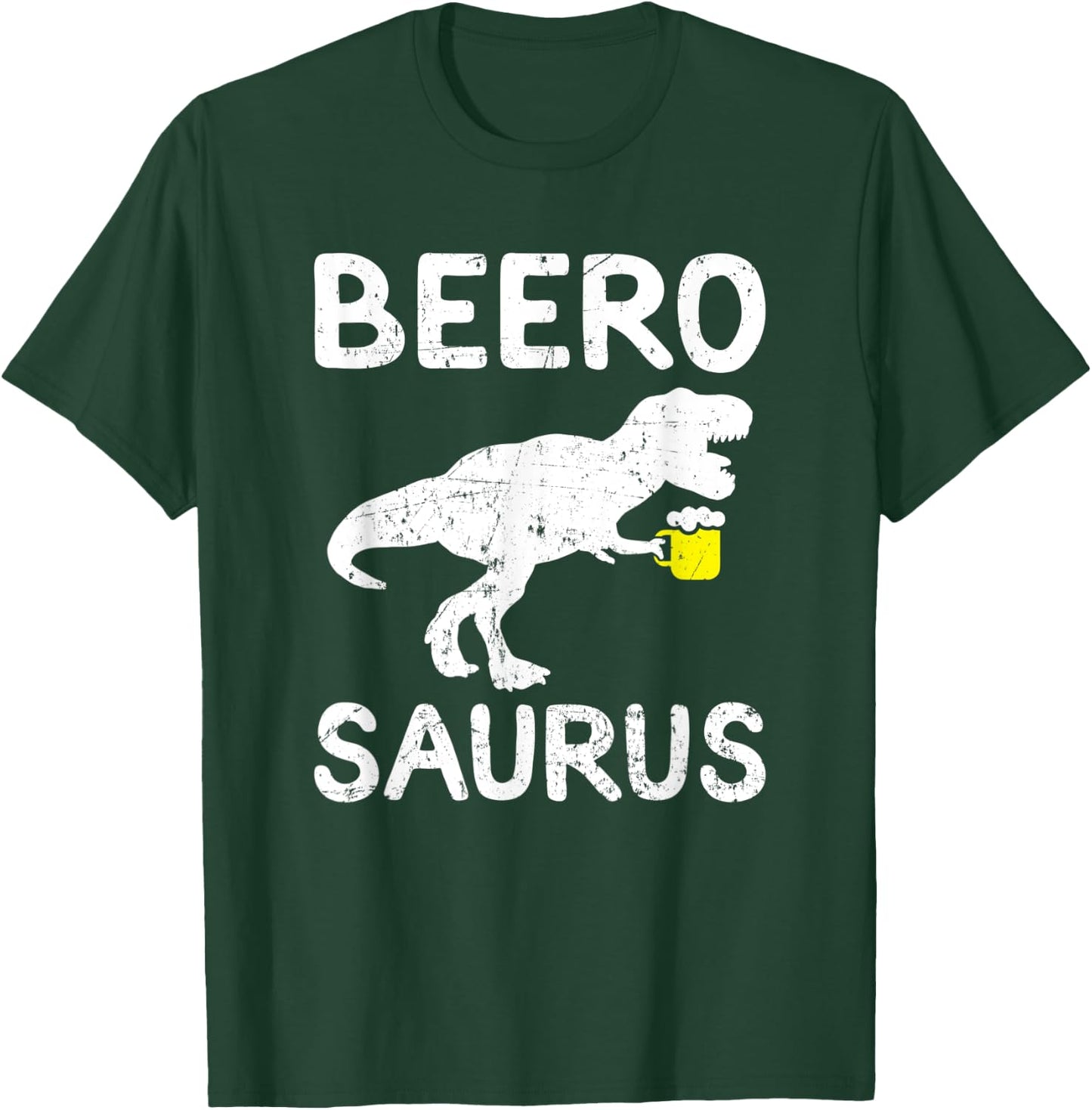 Beer Dinosaur Trex Funny Beer Drinking T-Shirt - T-Shirt | Forest