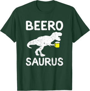 Beer Dinosaur Trex Funny Beer Drinking T-Shirt - T-Shirt | Forest