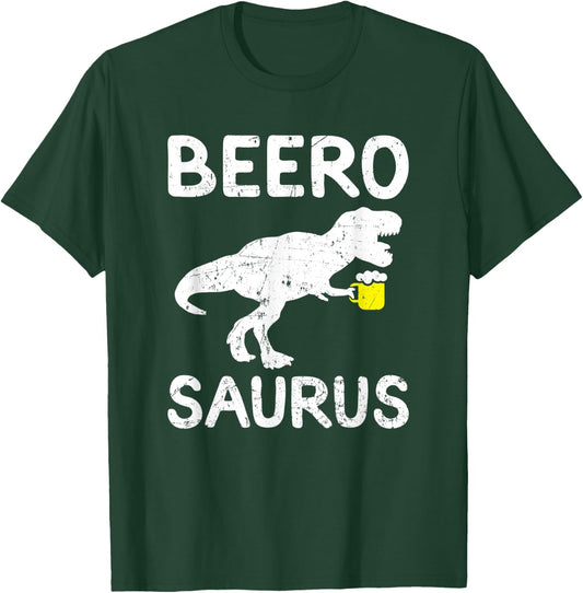 Beer Dinosaur Trex Funny Beer Drinking T-Shirt - T-Shirt | Forest