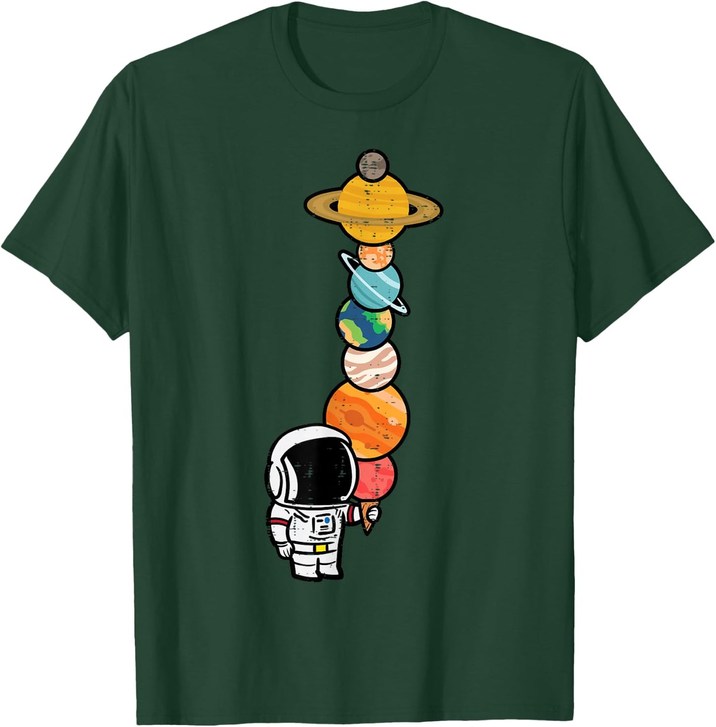 Astronaut Ice Cream Planets Space Boys Girls Kids Women Men T-Shirt - T-Shirt | Forest