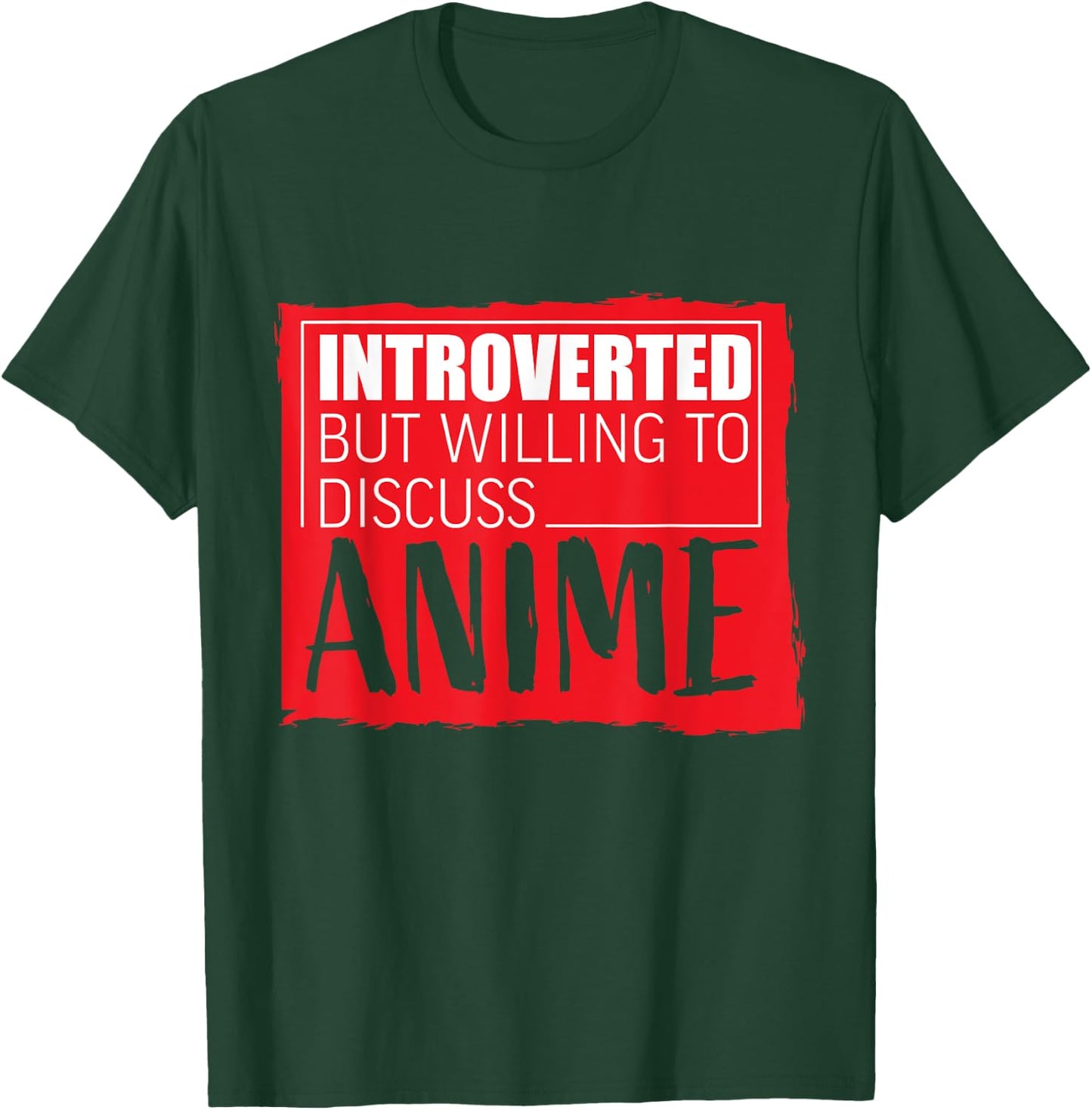 Introverted But Willing To Discuss Anime Japan T-Shirt - T-Shirt | Forest