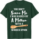 I Was Raised By A German Mother With A Wooden Spoon T-Shirt - T-Shirt | Forest