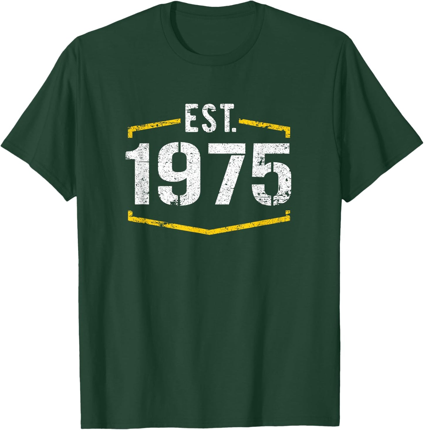 Est 1975 Vintage Style Established 1975 Birthday Design T-Shirt - T-Shirt | Forest