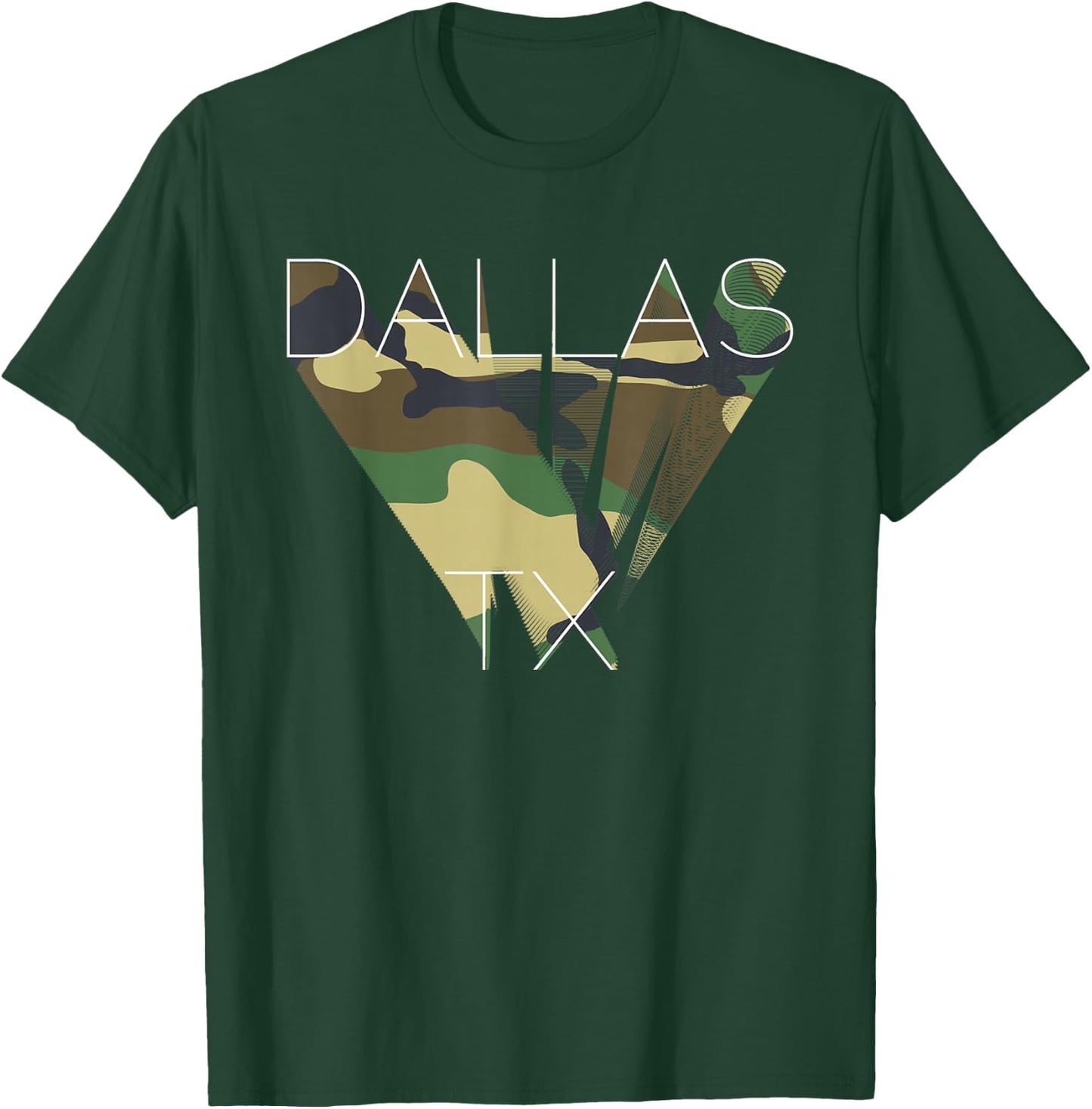 Dallas Camouflage Graphics Texas Camo T-Shirt - T-Shirt | Forest