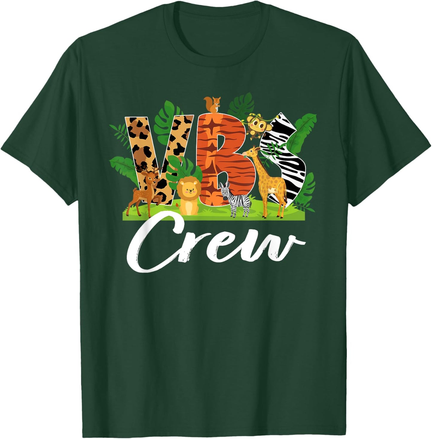 VBS Crew VBS 2025 Vacay Bible School Jungle Adventures T-Shirt - T-Shirt | Forest