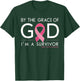 By The Grace of God I'm a Survivor Breast Cancer Survivor T-Shirt - T-Shirt | Forest