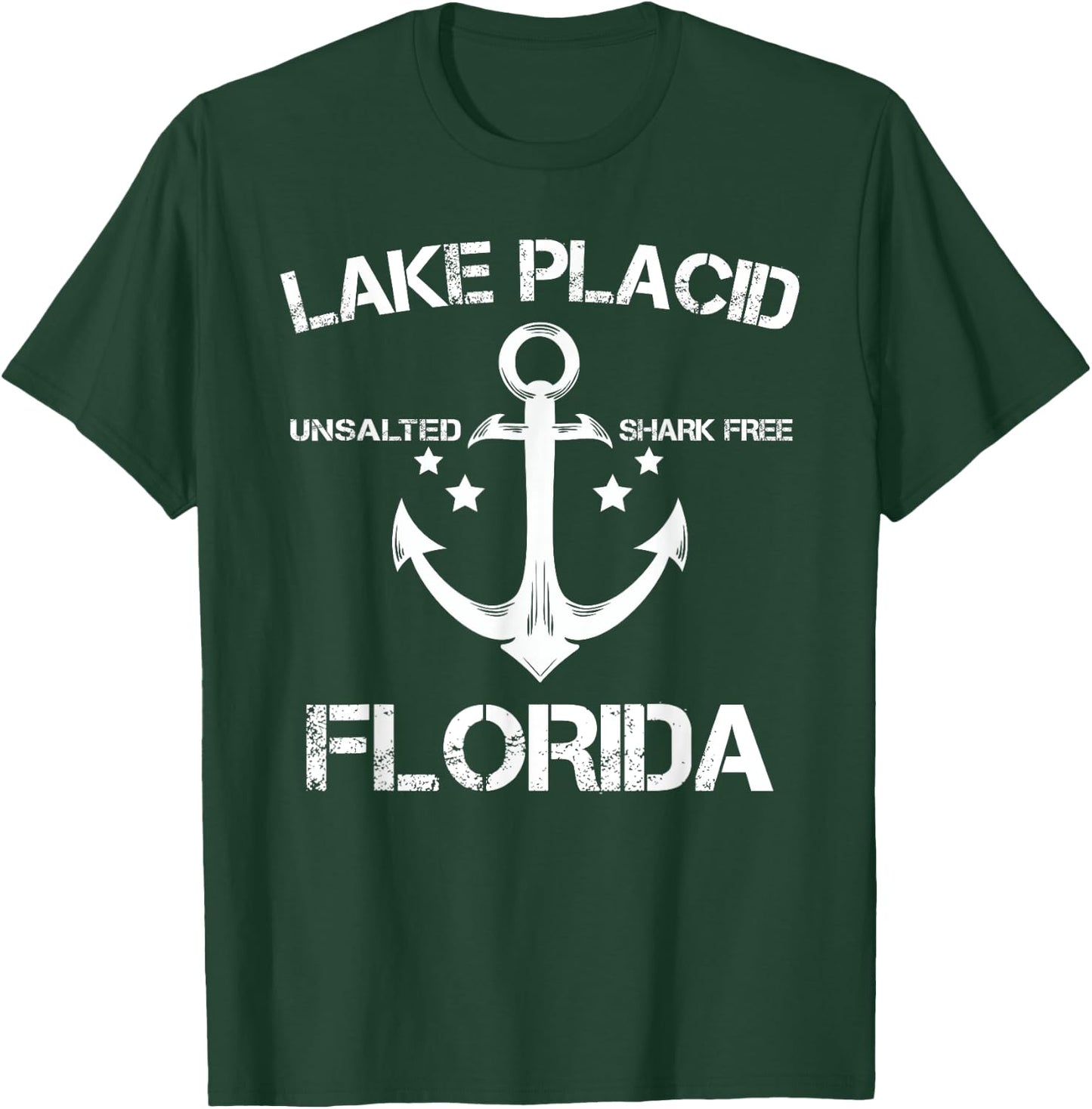 LAKE PLACID FLORIDA Funny Fishing Camping Summer Gift Men Women Kids T-Shirt - T-Shirt | Forest