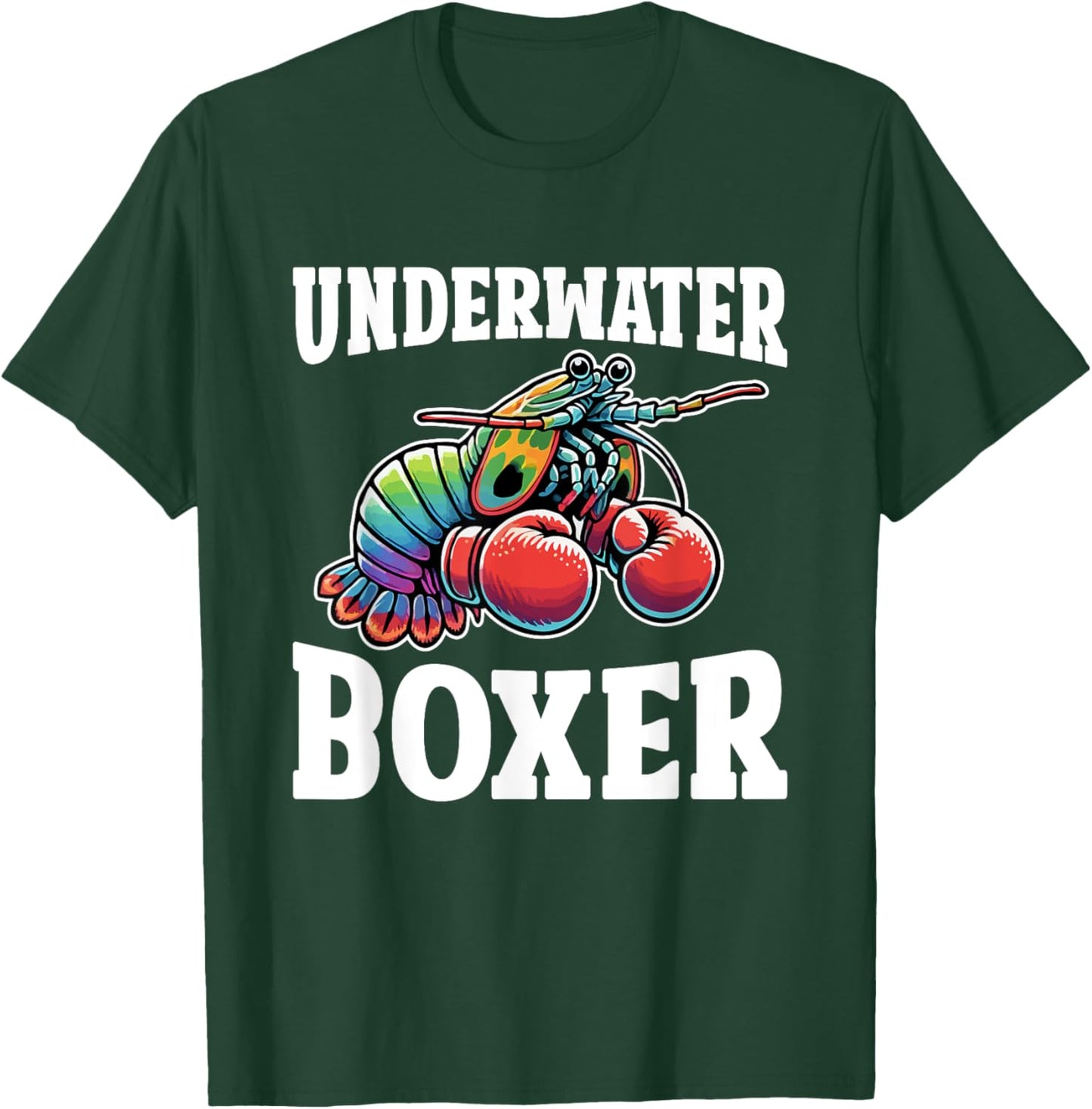 Mantis Shrimp Underwater Peacock Mantis Shrimp T-Shirt - T-Shirt | Forest