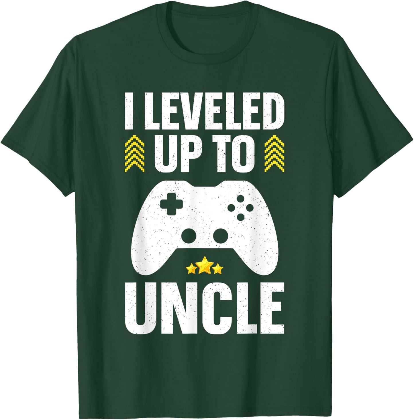 Best Uncle Gift Awesome Uncle Accessories & Stuff Uncle Design Dad First Time Promoted To Uncle Gamer T-Shirt - T-Shirt | Forest