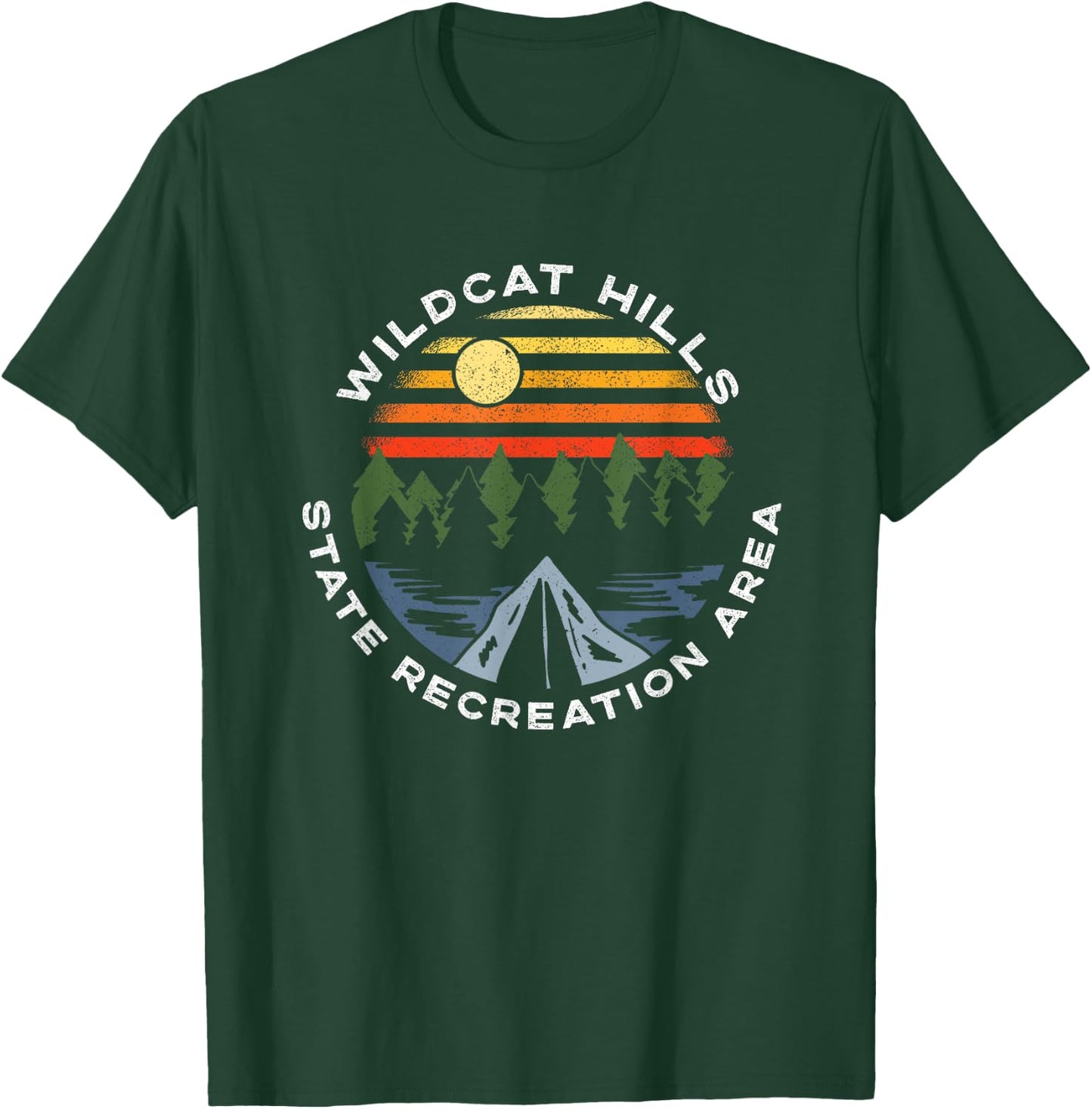 Wildcat Hills State Recreation Area Nebraska Camping T-Shirt - T-Shirt | Forest
