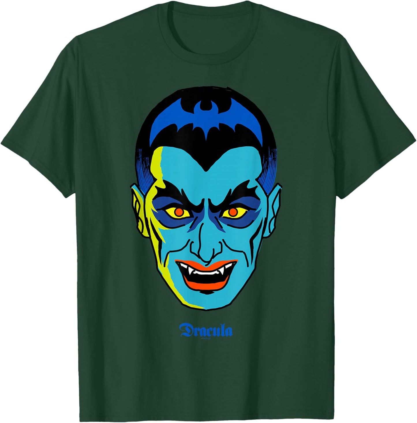 Universal Monsters Dracula Retro Big Face T-Shirt - T-Shirt | Forest