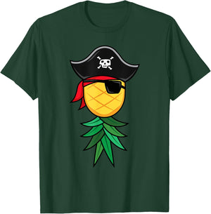 Halloween Pirate Upside Down Pineapple Swingers Lifestyle T-Shirt - T-Shirt | Forest