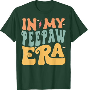In My PEEPAW Era Groovy Funny Grandpa Father's Day T-Shirt - T-Shirt | Forest