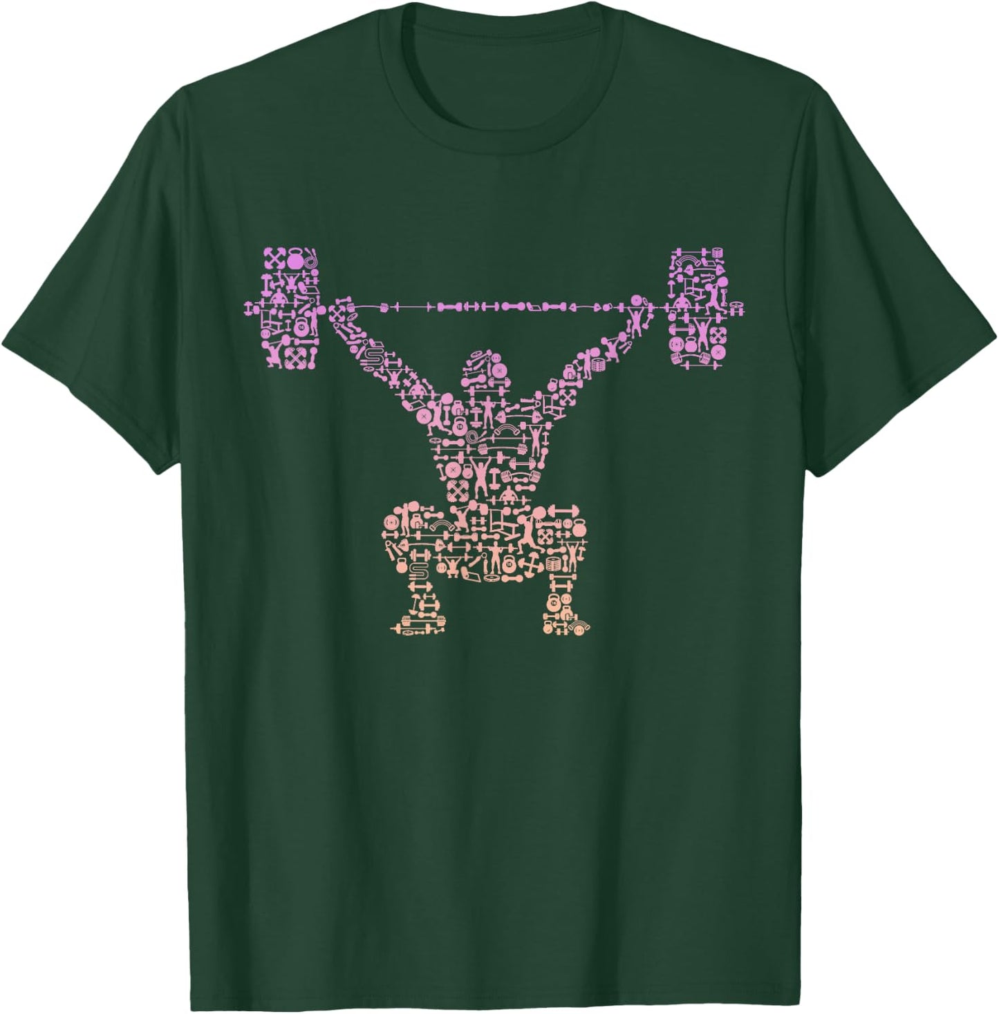 Girls Gym Shirt | Bodybuilder Shirt | Weightlifting T-Shirt - T-Shirt | Forest